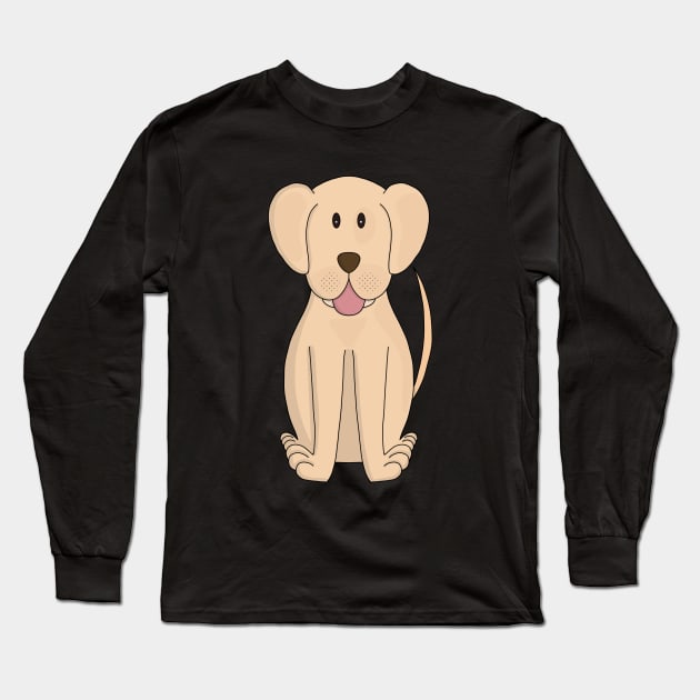 Dog Cartoon Amazing Labrador Retriever Long Sleeve T-Shirt by DiegoCarvalho